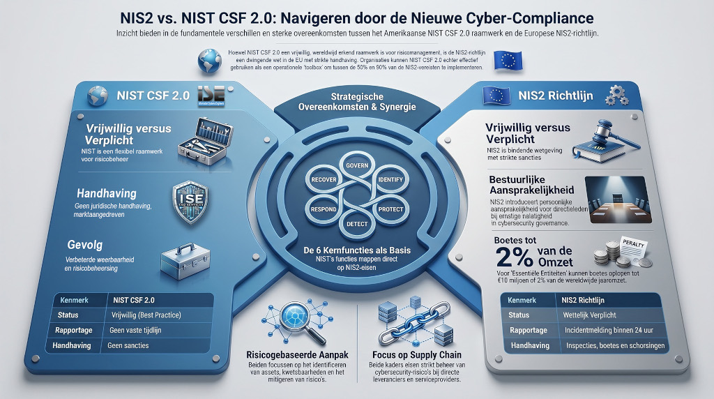 Vergelijking NIS2 en NIST CSF Sm